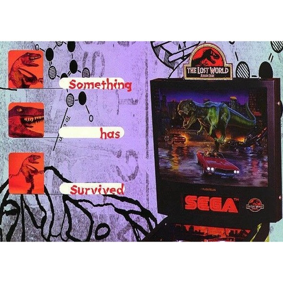 Jurassic Park The Lost World Pinball FLYER Original NOS 1997 Promo Artwork Sheet - Picture 3 of 4